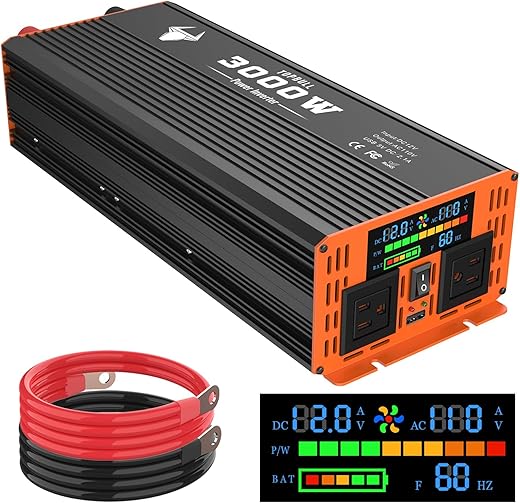 3000W Power Inverter with Dual AC Outlets