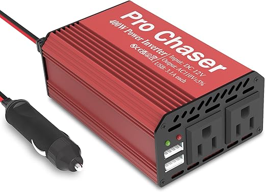 Pro Chaser 400W Car Power Inverter