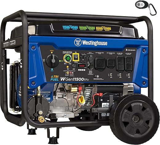 Westinghouse Tri-Fuel Portable Generator with Remote Start